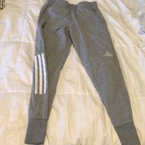 Grey Adidas sweat pants size 8 girls